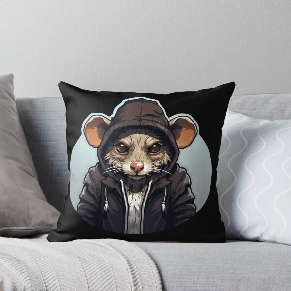 Aperçu de l'œuvre Cool Rat dans des vêtements décontractés créée et vendue par Sidewayanimals.