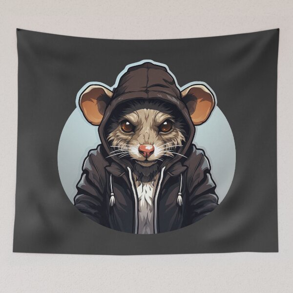 Item preview, Cool Rat in casual clothing designed and sold by Sidewayanimals.