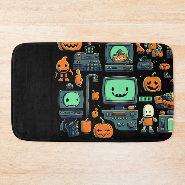 Item preview, Retro Video Game Halloween Nerdy Geeky Jack-o-Lantern Funny Spooky design  designed and sold by Cybermariko.