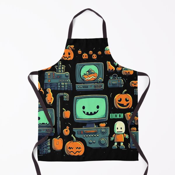 Item preview, Retro Video Game Halloween Nerdy Geeky Jack-o-Lantern Funny Spooky design designed and sold by MarikoDesignArt.