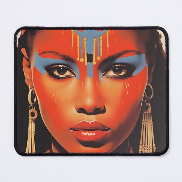 Item preview, Vintage Image of African Woman with Traditional Indigenous Face Painting and Ethnic Clothing designed and sold by Je-we.