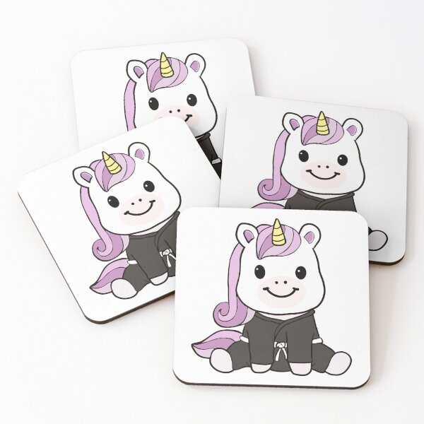 Item preview, Jiu Jitsu white belt unicorn designed and sold by ArtistryByColls.