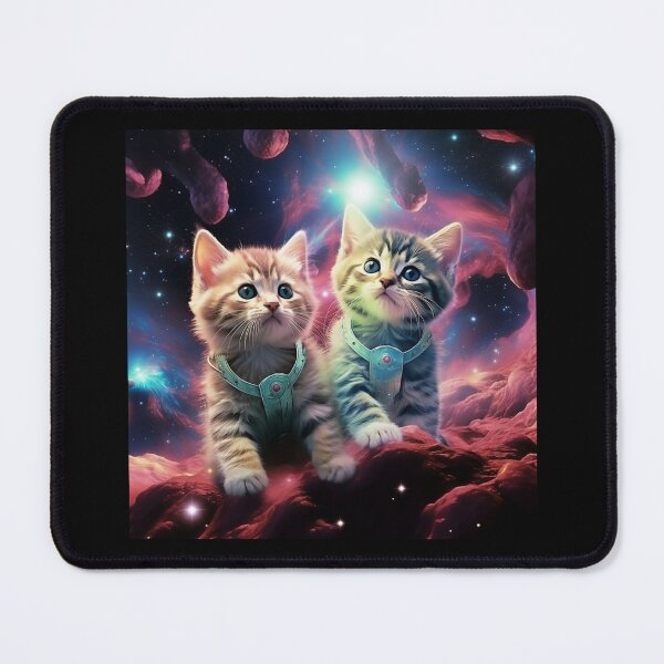 Item preview, Cats in space blue, cat in outer space, cats in space and other places, first cat in space,  designed and sold by Mateusz Majcherek.