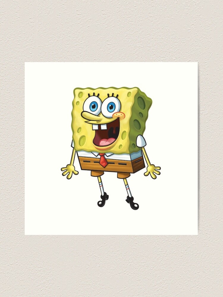 Spongebob meme face Art Print for Sale by L1sercool