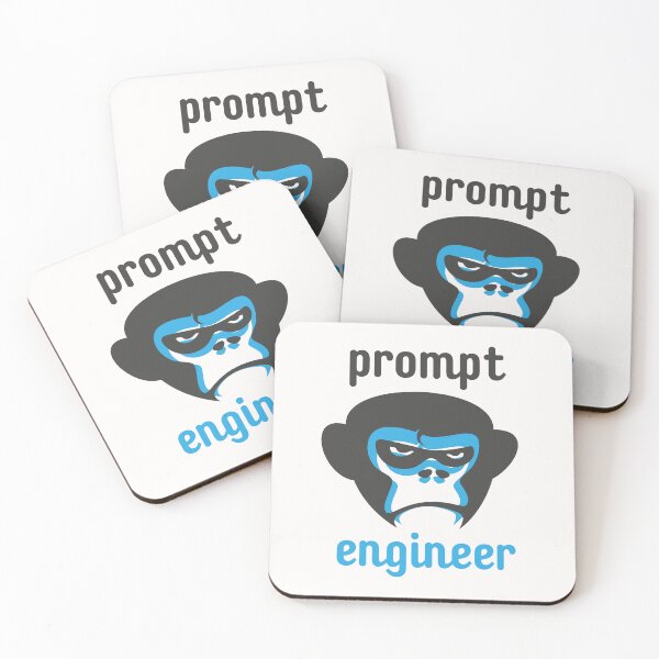 Item preview, artificial intelligence prompt engineer chimp  designed and sold by CleanDecor.