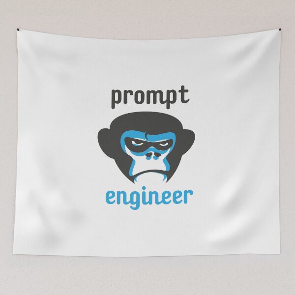 Item preview, artificial intelligence prompt engineer chimp  designed and sold by CleanDecor.