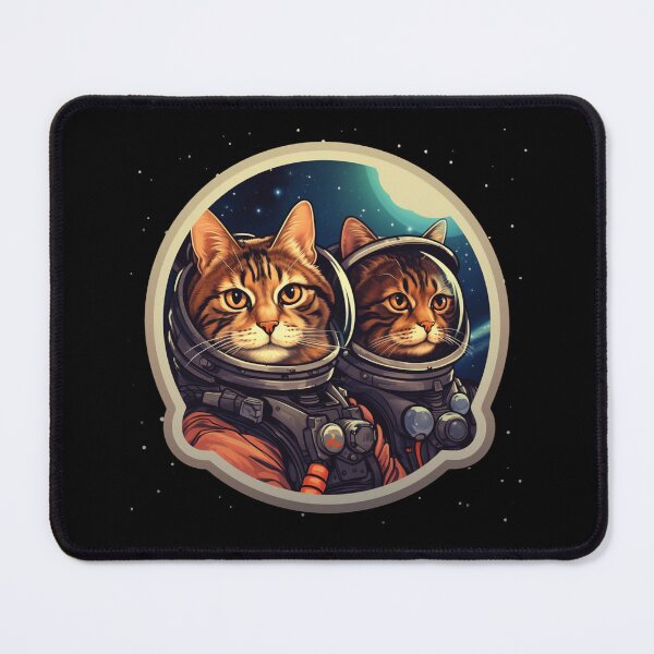 Item preview, Cats in space blue, cat in outer space, cats in space and other places, first cat in space, designed and sold by Mateusz Majcherek.