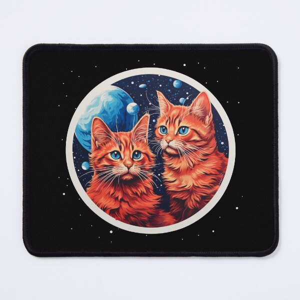 Item preview, Cats in space blue, cat in outer space, cats in space and other places, first cat in space,  designed and sold by Mateusz Majcherek.