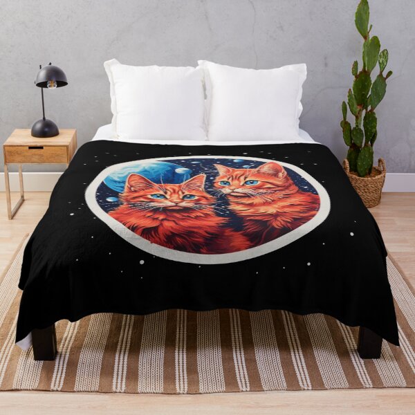 Item preview, Cats in space blue, cat in outer space, cats in space and other places, first cat in space,  designed and sold by Mateusz Majcherek.