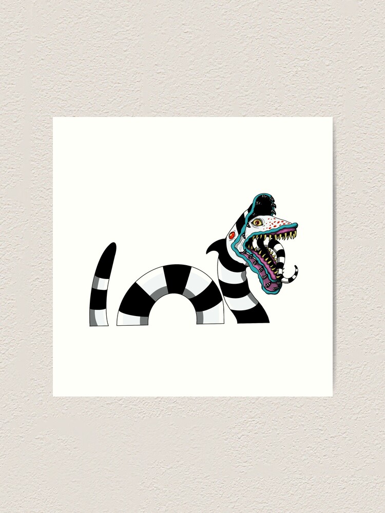 Beetlejuice Sandworm Art Print