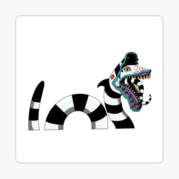 Beetlejuice Sandworm Sticker For Sale By Jill R Redbubble