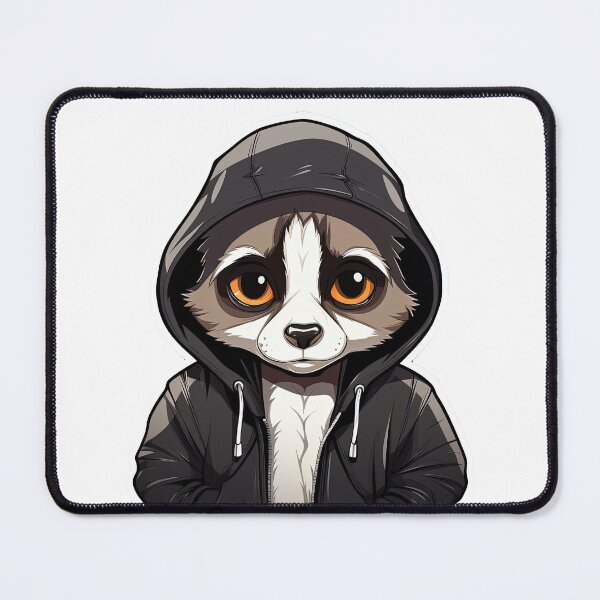 Item preview, Cool Ring-tailed lemur in casual clothing designed and sold by Sidewayanimals.