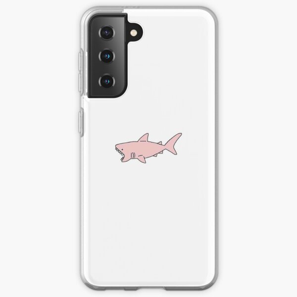 Cute Pink Shark Samsung Galaxy Soft Case