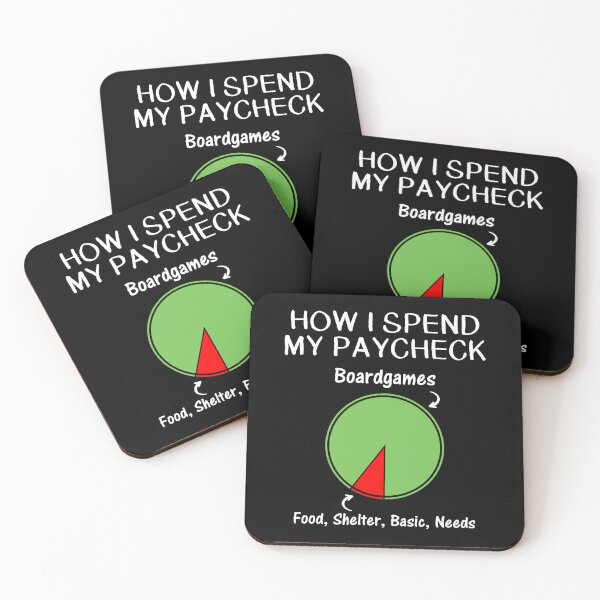 Item preview, how i spend my paycheck board game board gamer tabletop designed and sold by jingdomdesgine.