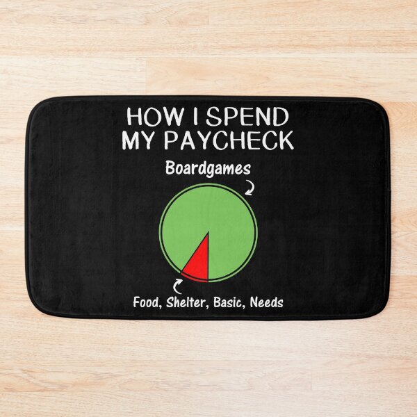 Item preview, how i spend my paycheck board game board gamer tabletop designed and sold by jingdomdesgine.