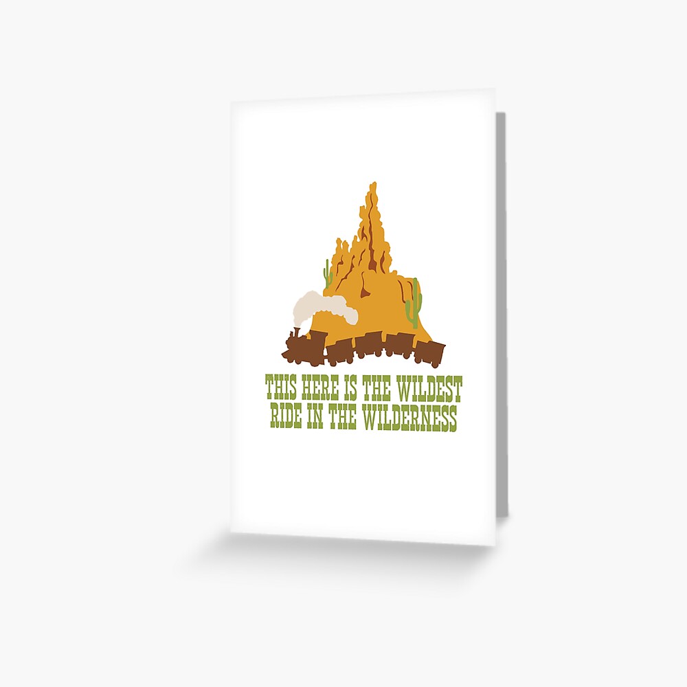 Handmade Disney Big Thunder Mountain Personalised Birthday Card 