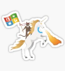 Ninja Cat Unicorn Full Flag Cortana Sticker