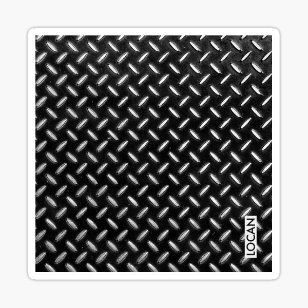 "diamond plate black" Sticker for Sale by Locan Redbubble