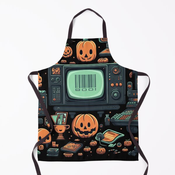 Item preview, Geeky Halloween Retro TV Playstation Gamer DJ Funny Spooky design designed and sold by Cybermariko.