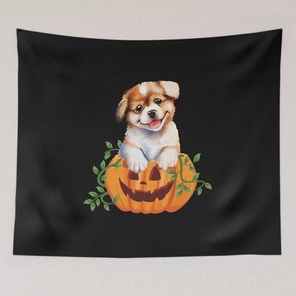 Item preview, Cute dog in funny halloween pumpkin designed and sold by MK1FashionHub.