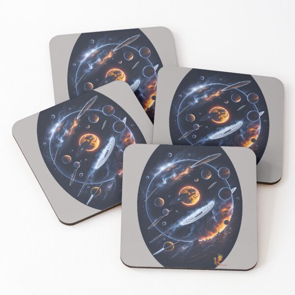 Item preview, Planets in the Galaxy (Grey) designed and sold by AmaziaCo.