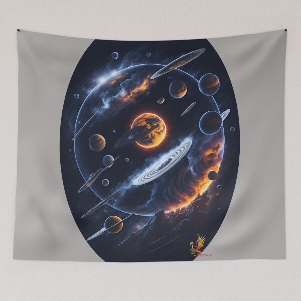 Item preview, Planets in the Galaxy (Grey) designed and sold by AmaziaCo.