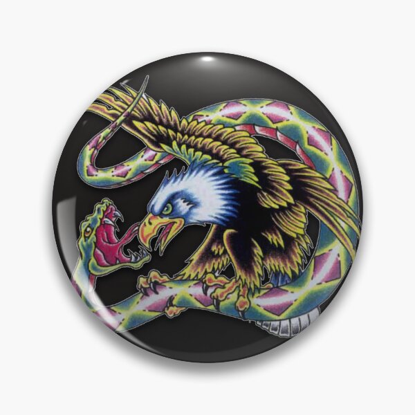 Item preview, Eagle Versus Snake Traditional Tattoo designed and sold by wizooo411.