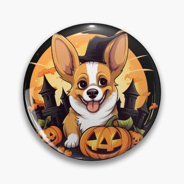 Item preview, Pumpkin Corgi Halloween Cute Corgi in Pumpkin Costume designed and sold by ArtFromBeyond.