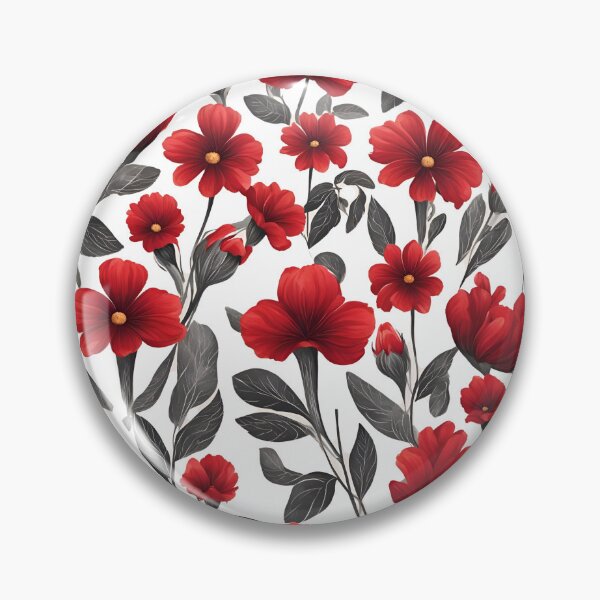 Item preview,  Red Flowers of Nature  a flower pattern design designed and sold by Rhmony.