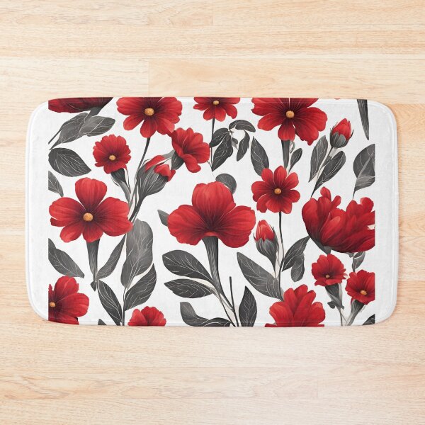 Item preview,  Red Flowers of Nature  a flower pattern design designed and sold by Rhmony.