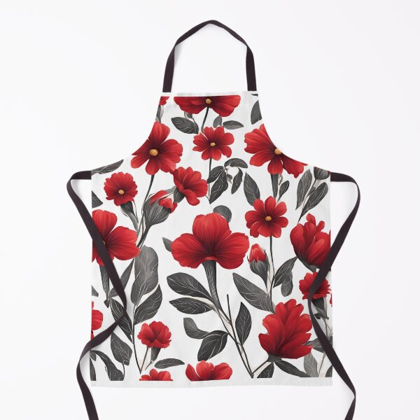Item preview, Red Flowers of Nature a flower pattern design designed and sold by Rhmony.