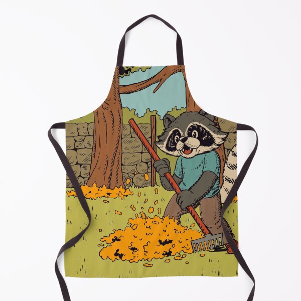 Item preview, Racoon doing some fall activities - autumn themed illustration designed and sold by NaturesBandit.