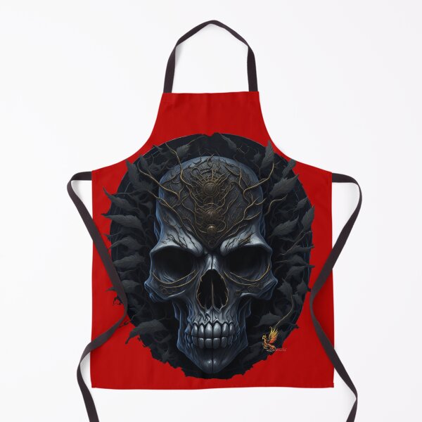 Item preview, Dark Steampunk Skull (Red) designed and sold by AmaziaCo.