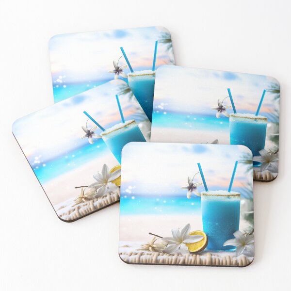 Item preview, Tropical Blue Iced Christmas Cocktail designed and sold by GraffiTimi.