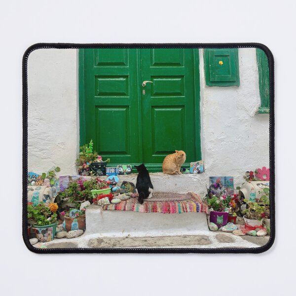 Item preview, cats at front step designed and sold by mjoffe.