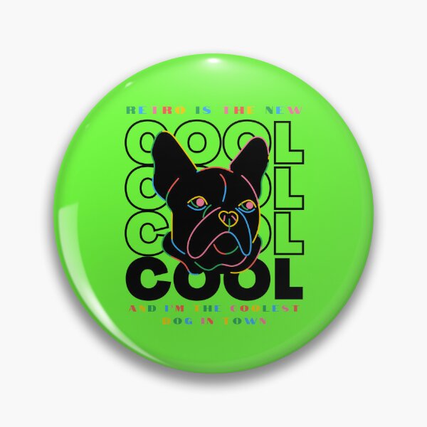 Item preview, Retro is the New Cool and I’m the Coolest Dog in Town | Neon Dog designed and sold by Kimochi-Shop.