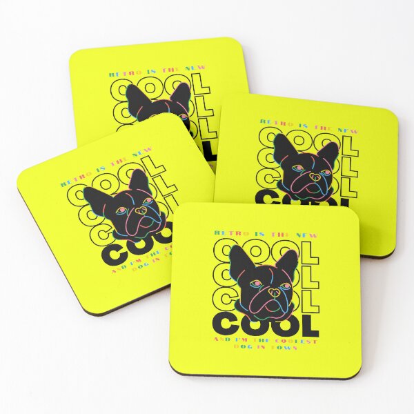Item preview, Retro is the New Cool and I’m the Coolest Dog in Town | Neon Dog designed and sold by Kimochi-Shop.