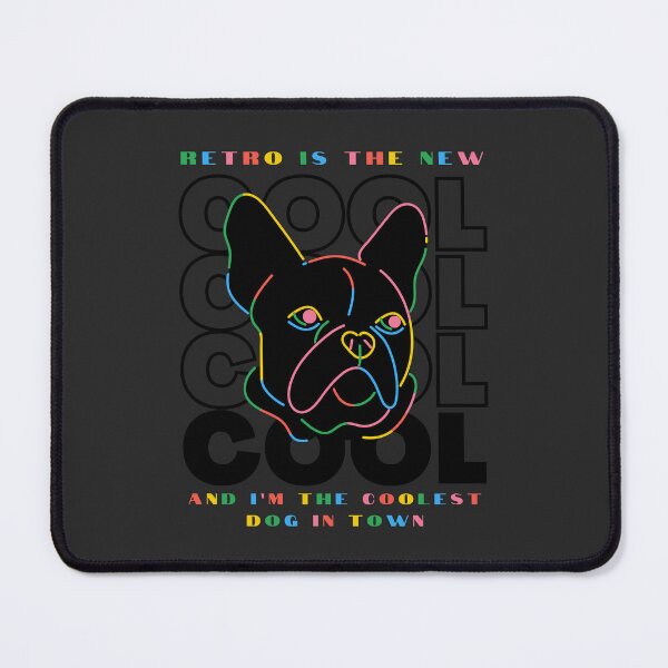 Item preview, Retro is the New Cool and I’m the Coolest Dog in Town | Neon Dog designed and sold by Kimochi-Shop.