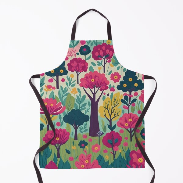Item preview, Colorful Trees and Flowers Pattern Design Nature Theme designed and sold by deepakrode7.