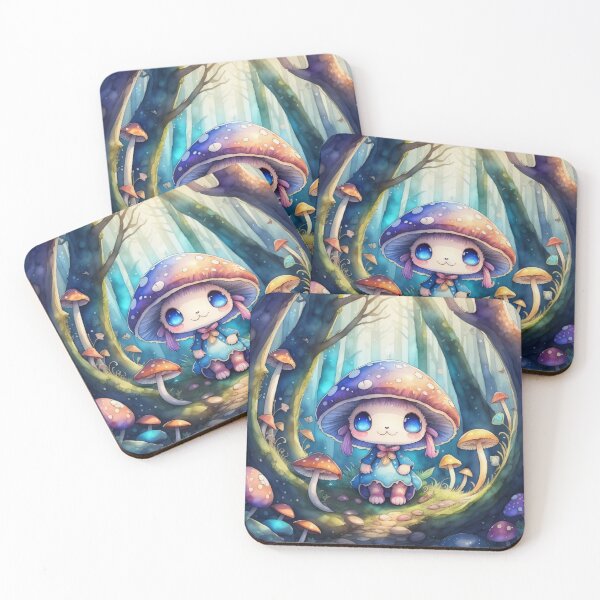 Item preview, Magical mushroom forest designed and sold by Printsalotl.