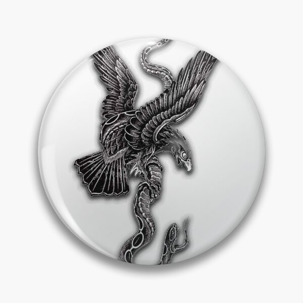 Item preview, Eagle Versus Snake Traditional Tattoo designed and sold by wizooo411.