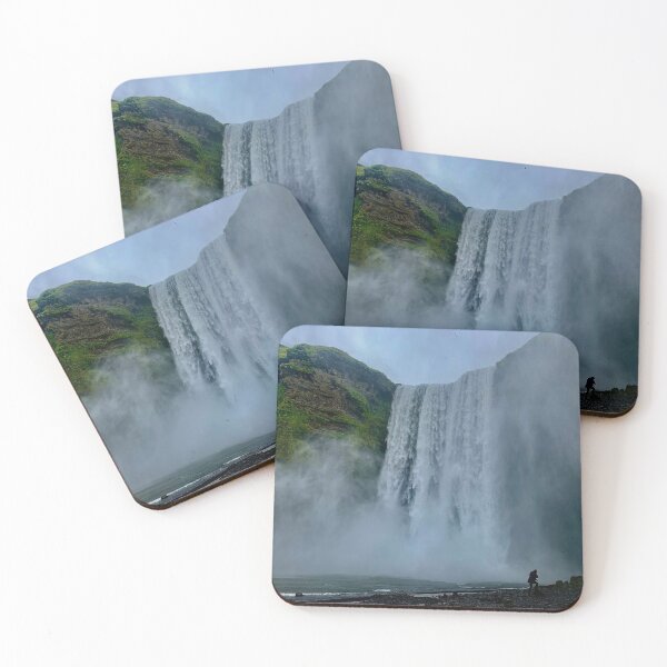 Item preview, large icelandic waterfall with silhouette  designed and sold by mjoffe.