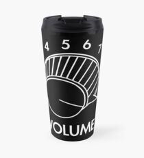 Volume Knob Up To 11 Spinal Tap Inspired Funny Guitar T-Shirt For Musicians Travel Mug