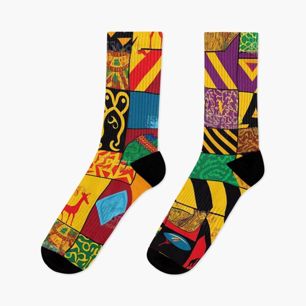 Item preview, "Traditional Brilliance: Patchwork of Colorful African Fabrics" designed and sold by Art-Vortex-fr.