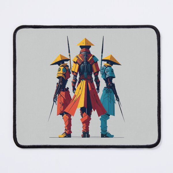 Item preview, Samurai Robots: Fusion of Tradition and Futuristic Tech designed and sold by kanjxtan.
