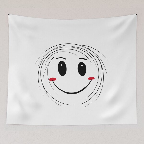 Item preview,  Smiling Artistic Face Painted in Pencil  designed and sold by Creation Artful.