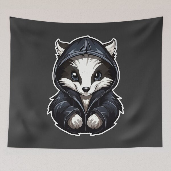Item preview, Cool Skunk in casual clothing designed and sold by Sidewayanimals.