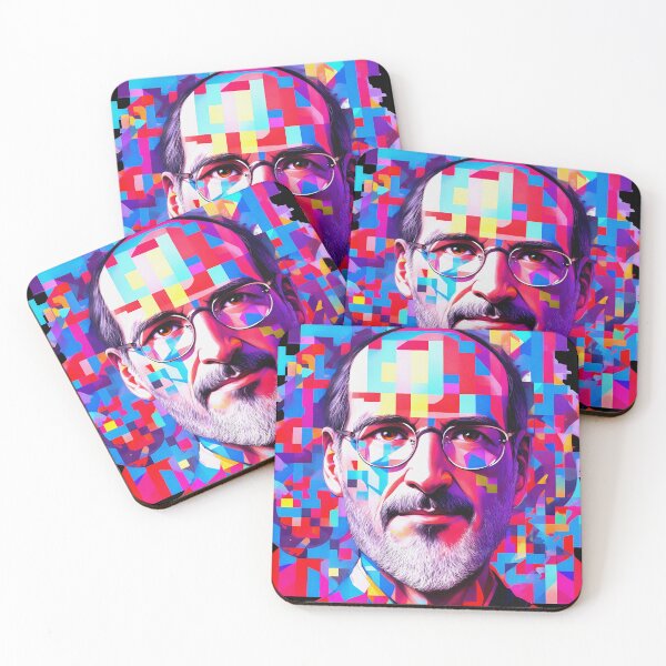 Item preview, Apple Founder Steve Jobs Colorful Portrait designed and sold by deepakrode7.
