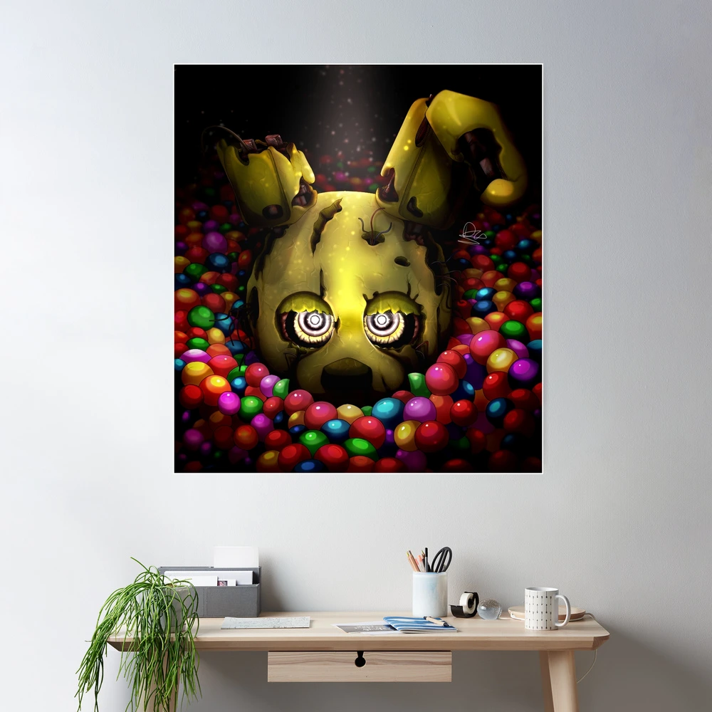 Into the Pit but it's Springtrap REMASTERED Art Board Print for Sale by  DragonessAnim