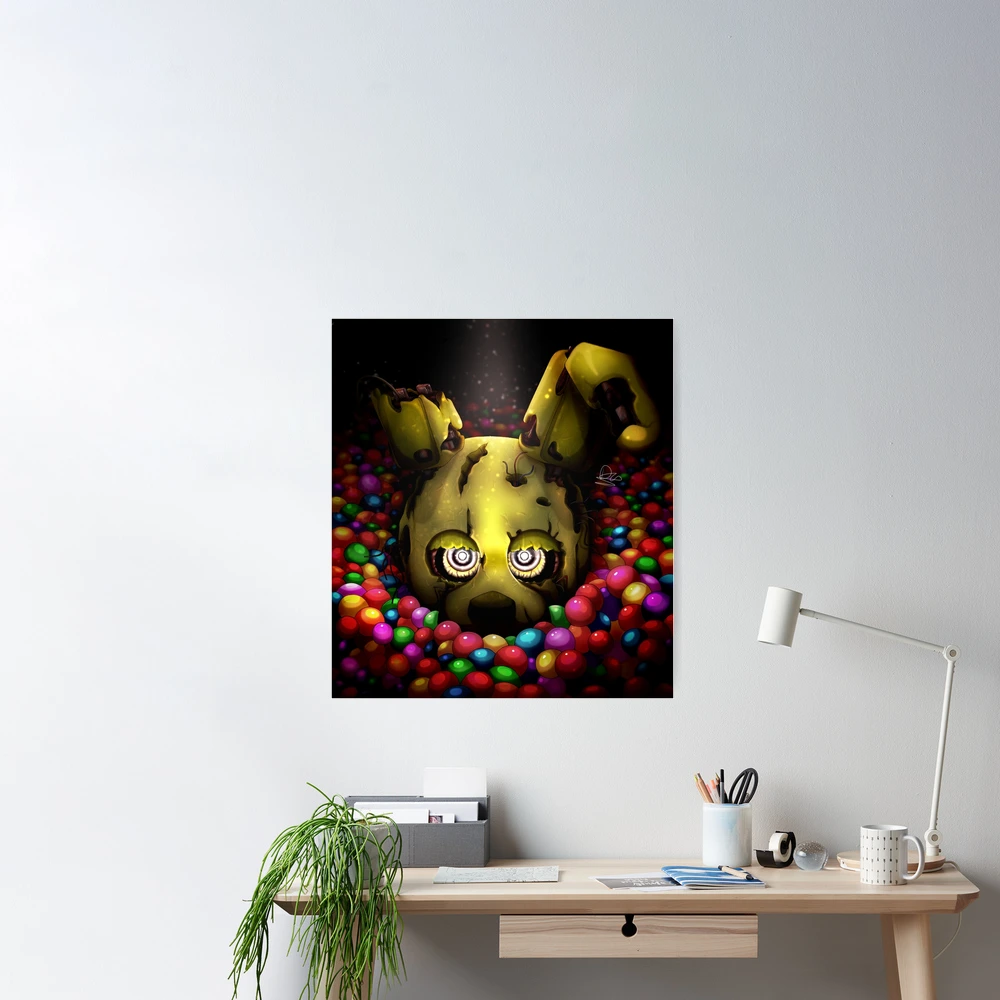 Into the Pit but it's Springtrap REMASTERED Art Board Print for Sale by  DragonessAnim